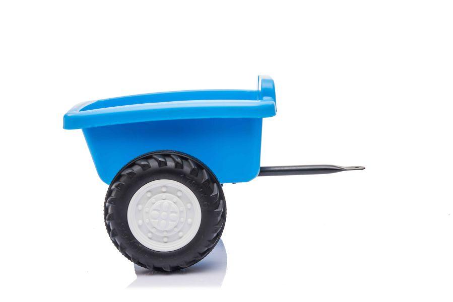 Lean Cars Traktor Na Akumuliatorius su Przyczepą A009 Mėlyna