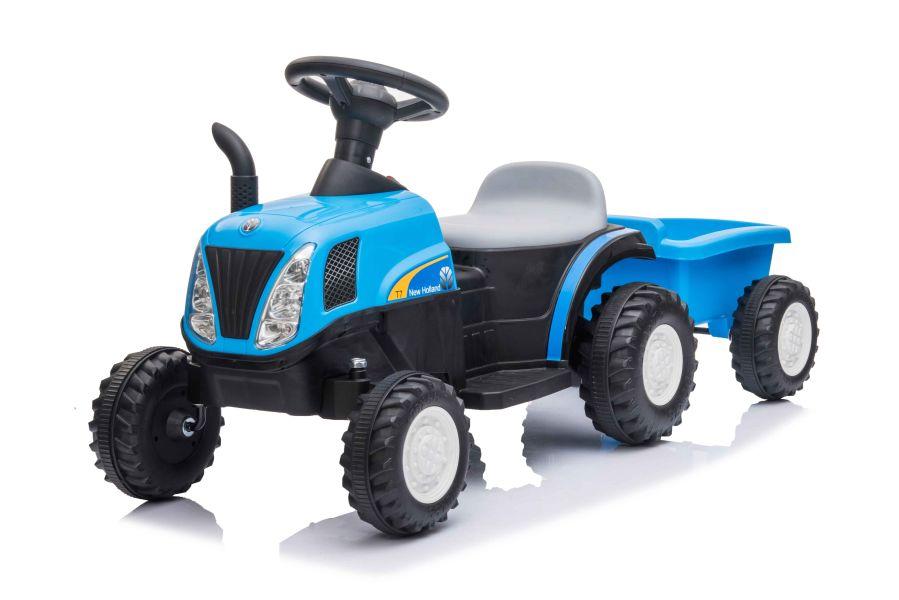 Lean Cars Traktor Na Akumuliatorius su Przyczepą A009 Mėlyna