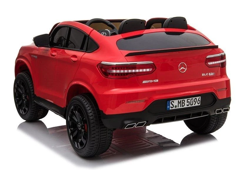 Lean Cars Akumuliatorinis automobilis vaikams „Mercedes GLC 63S QLS“, raudonos spalvos