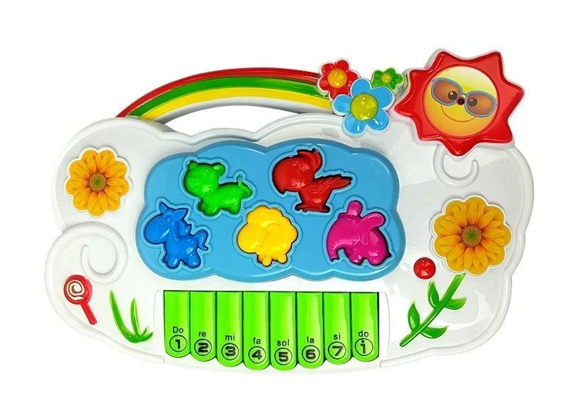 Lean Toys Interaktyvus vaikiškas pianinas su mikrofonu