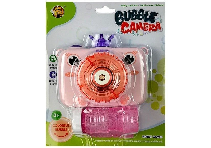 Lean Toys Muilo burbulų kamera su šviesos ir garso efektais