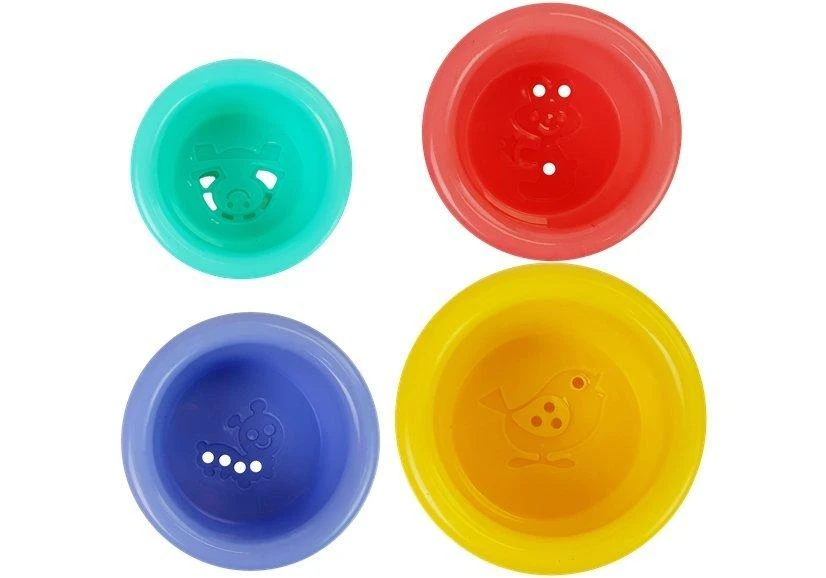 Lean Toys Varlės formos vonios žaislas su kibirėliais