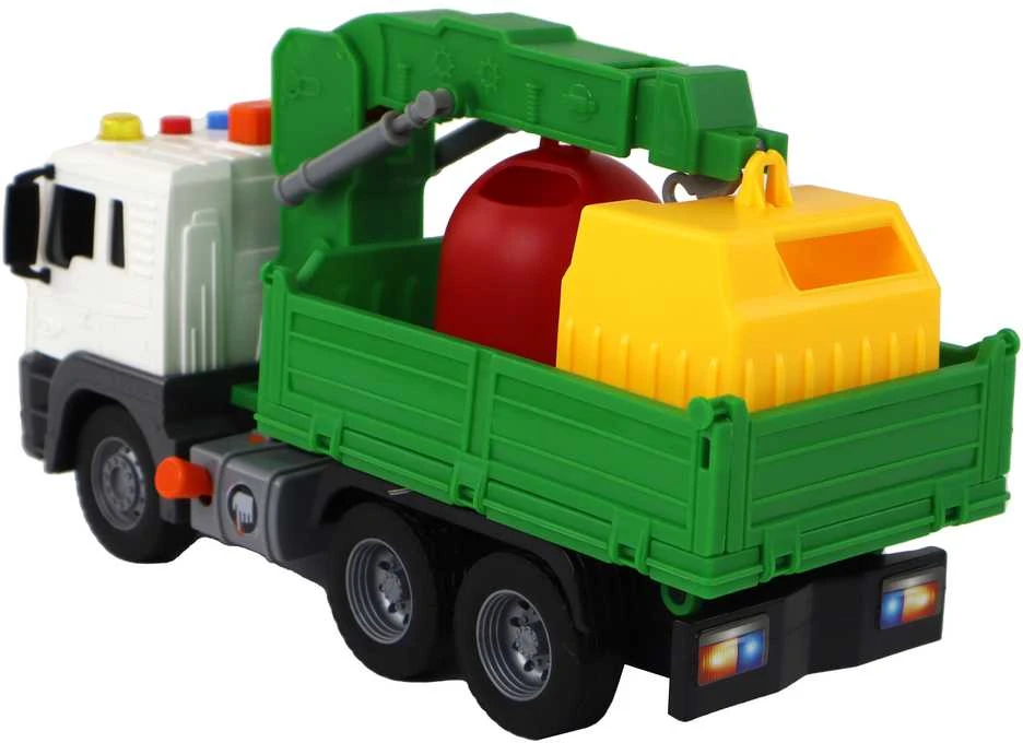 Lean Toys Gaisrinės mašina su priekaba 1:16 su šviesos ir garso efektais