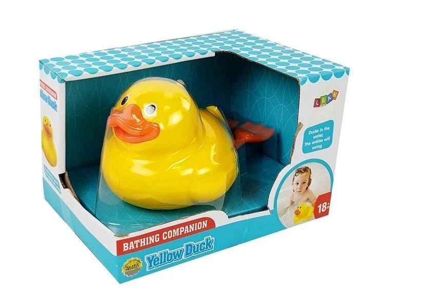 Lean Toys Vonios žaislas - Geltona antis, 18 cm