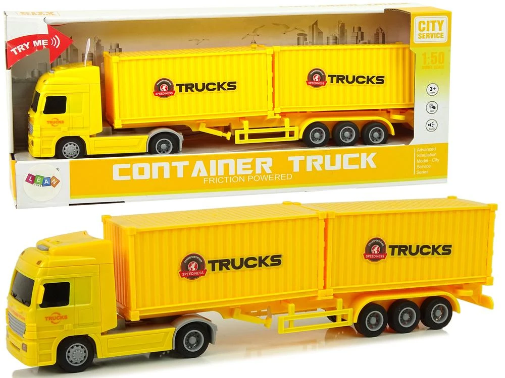 Lean Sport Sunkvežimis su šviesa ir garsais ,,Container Trucks"
