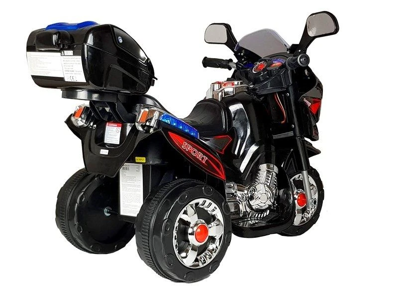 Lean Cars Elektrinis motociklas juodas