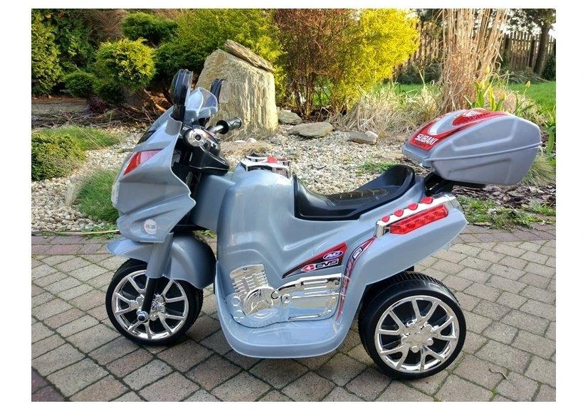 Lean Cars Akumuliatorinis sidabrinis motociklas HC8051