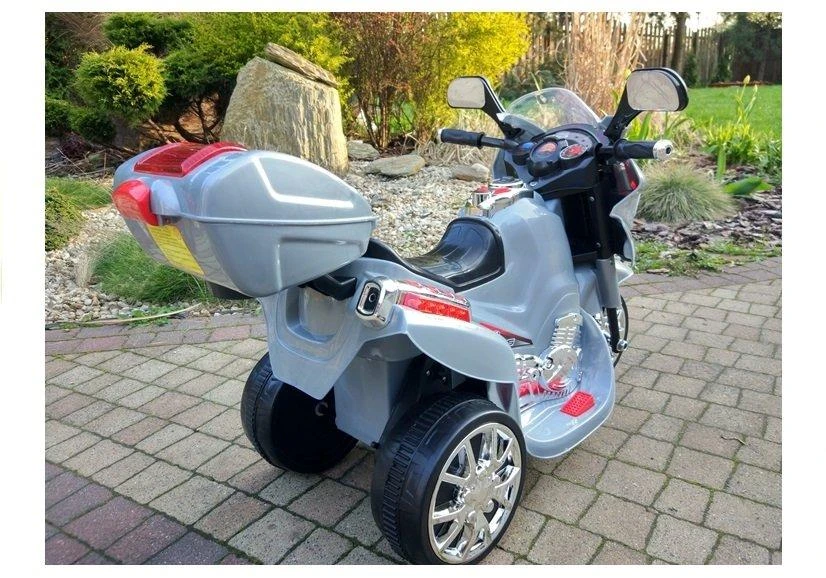 Lean Cars Akumuliatorinis sidabrinis motociklas HC8051