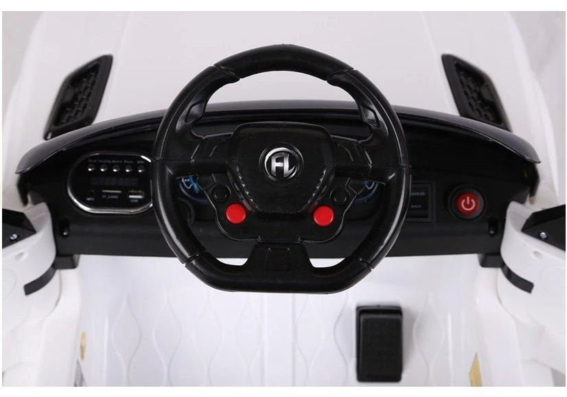 Lean Cars Dvivietis elektromobilis vaikams Lean Toys HL1638, baltas