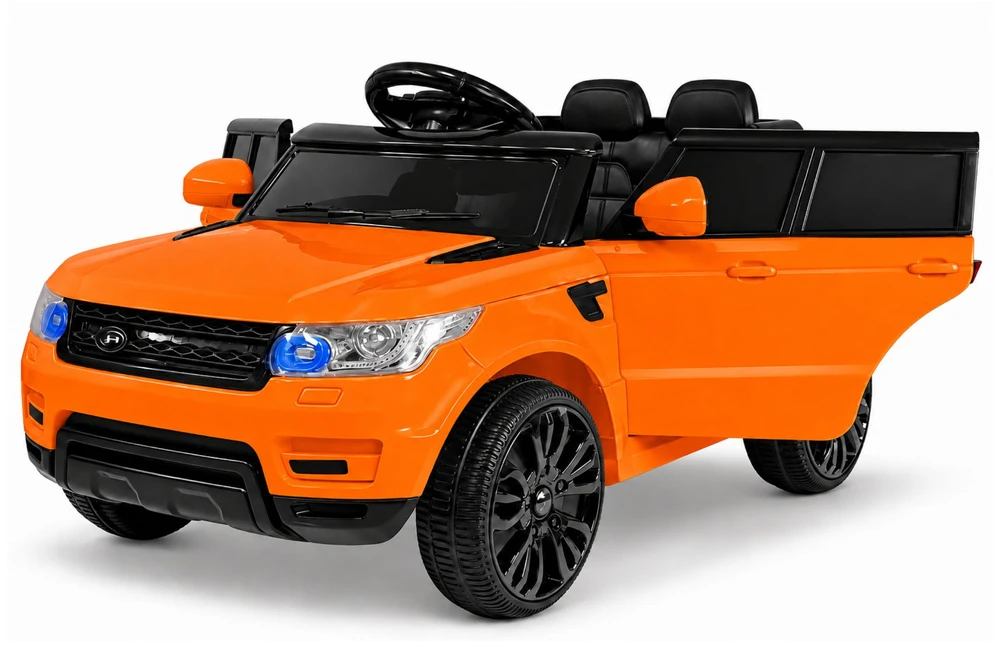 Lean Cars Dvivietis elektromobilis vaikams Lean Toys HL1638, oranžinis