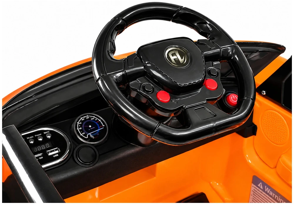 Lean Cars Dvivietis elektromobilis vaikams Lean Toys HL1638, oranžinis