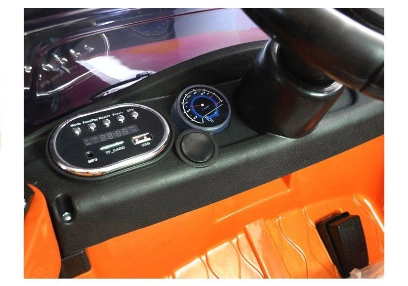 Lean Cars Dvivietis elektromobilis vaikams Lean Toys HL1638, oranžinis