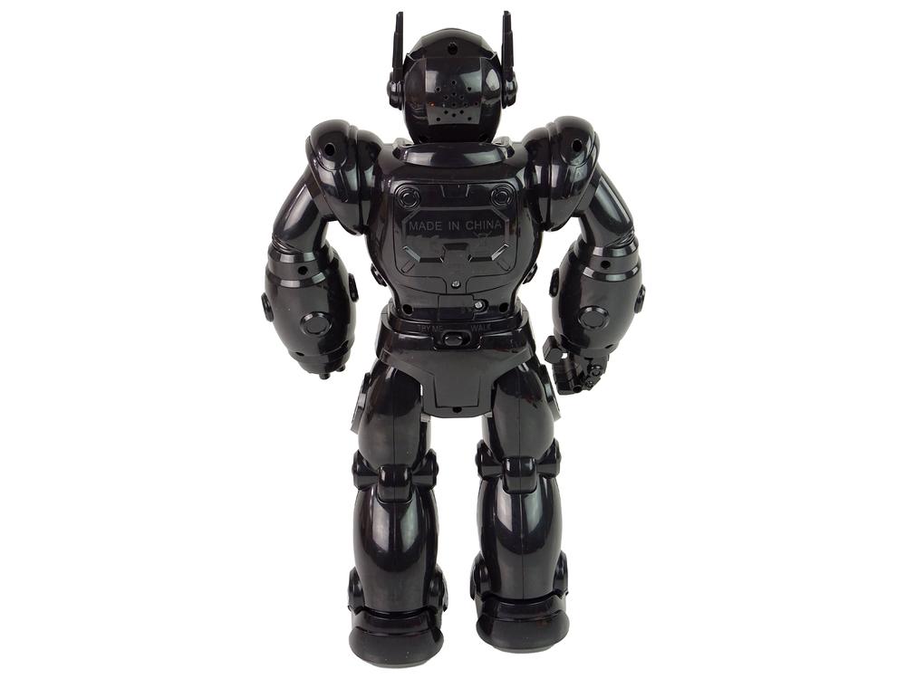 Interaktyvus vaikščiojantis robotas su garsais ir šviesomis, 21x36x11 cm