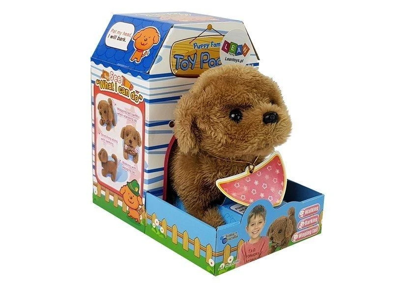 Interaktywny Lean Toys Minkštas interaktyvus šuniukas
