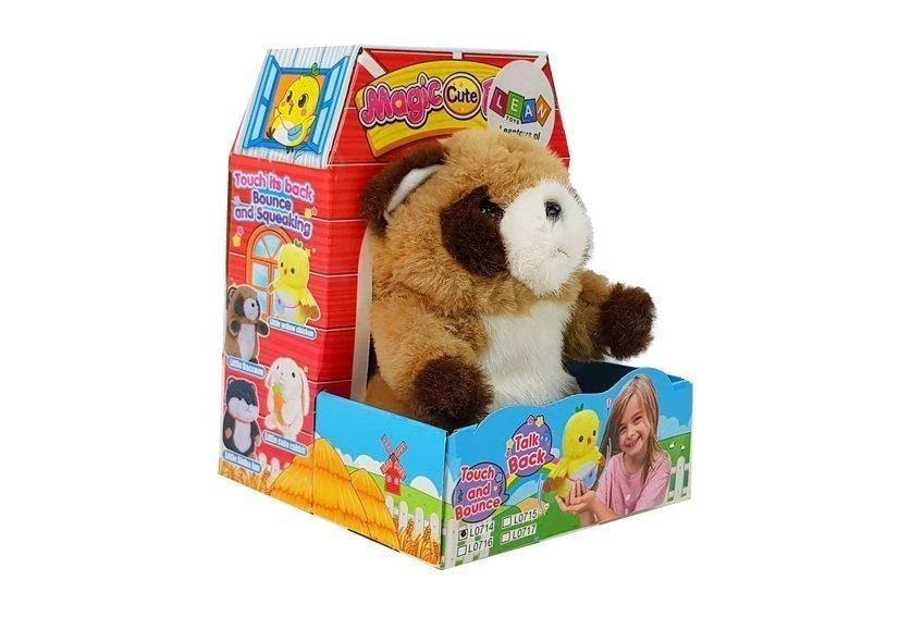 Interaktywny Lean Toys Minkštas interaktyvus meškėnas