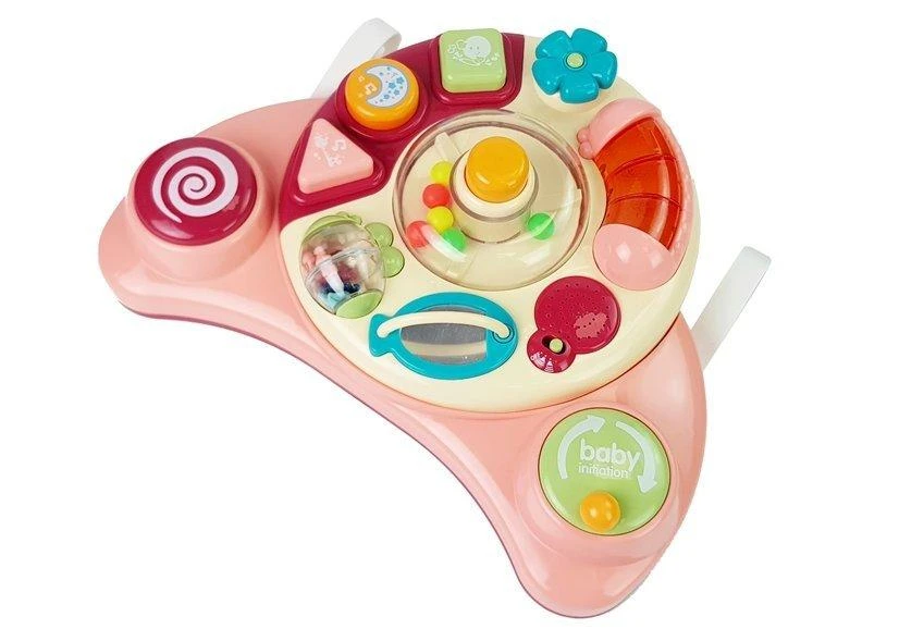 Lean toys Interaktyvus muzikinis žaislas vaikams, rausvas