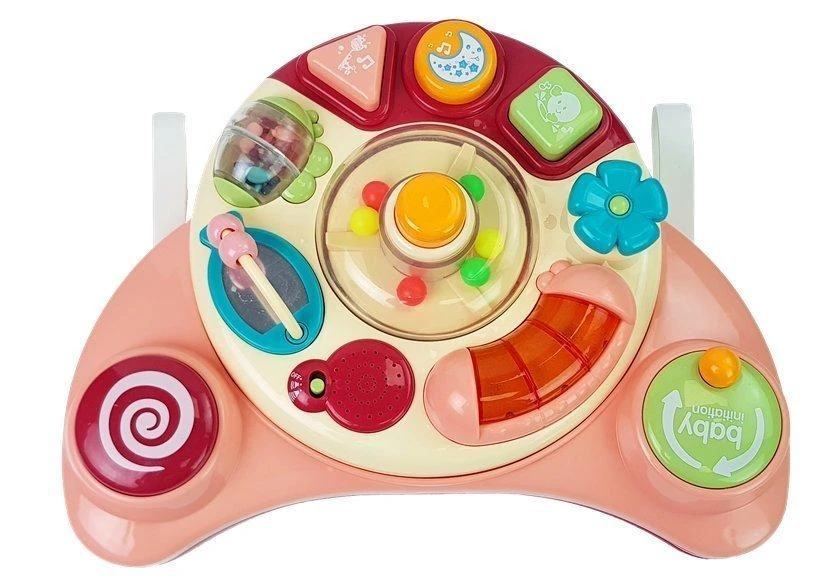 Lean toys Interaktyvus muzikinis žaislas vaikams, rausvas