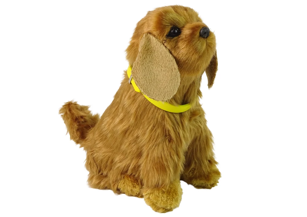 Lean Cars Interaktyvus žaislinis šuo Cocker Spaniel, 19x17x13 cm, rudas
