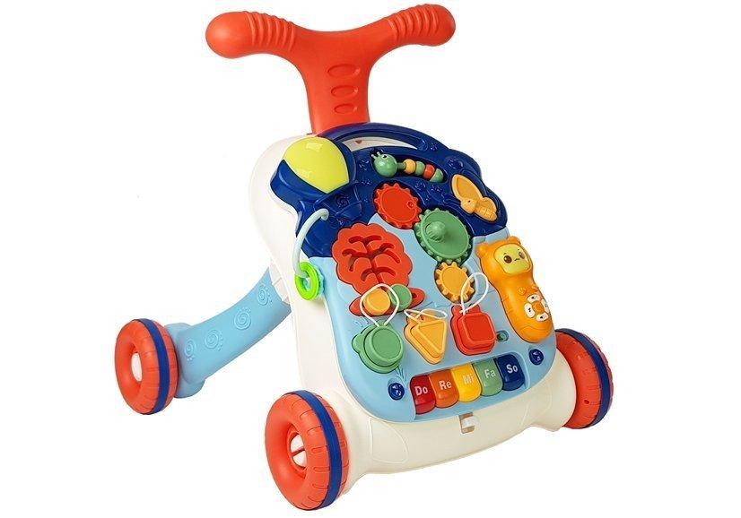 Lean Toys Edukacinis vaikštukas ir stumdukas 2in1