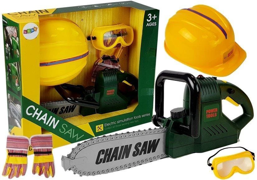 Lean Toys Vaikiškas įrankių rinkinys su pjūklu