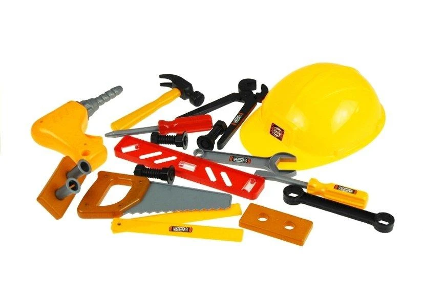 Lean Toys Vaikiškas įrankių rinkinys su dėže, 22 dalys