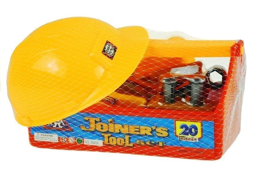 Lean Toys Vaikiškas įrankių rinkinys su dėže, 22 dalys