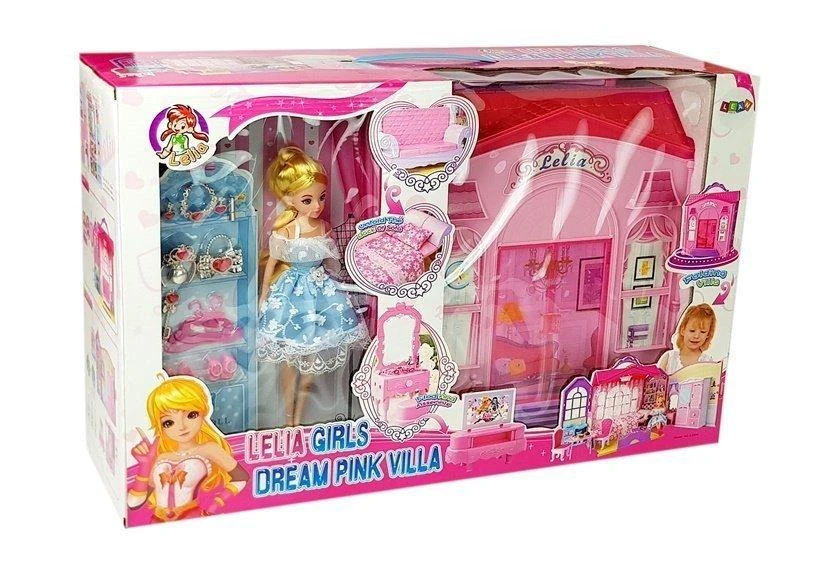Lean Toys Sulankstomas lėlių namelis 88×35×16 cm