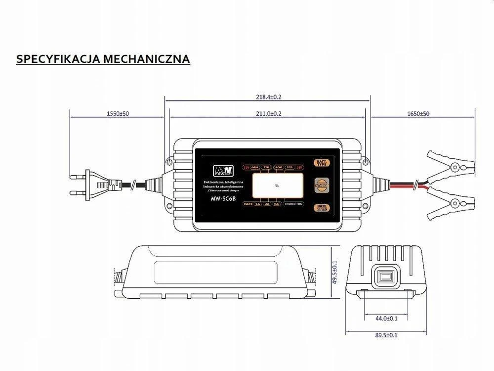Lean Cars Įkroviklis su LCD ekranu 12V I 24V