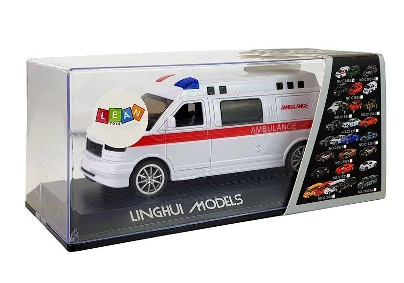 Lean Toys Greitosios pagalbos auttomobilis su garsu Inna