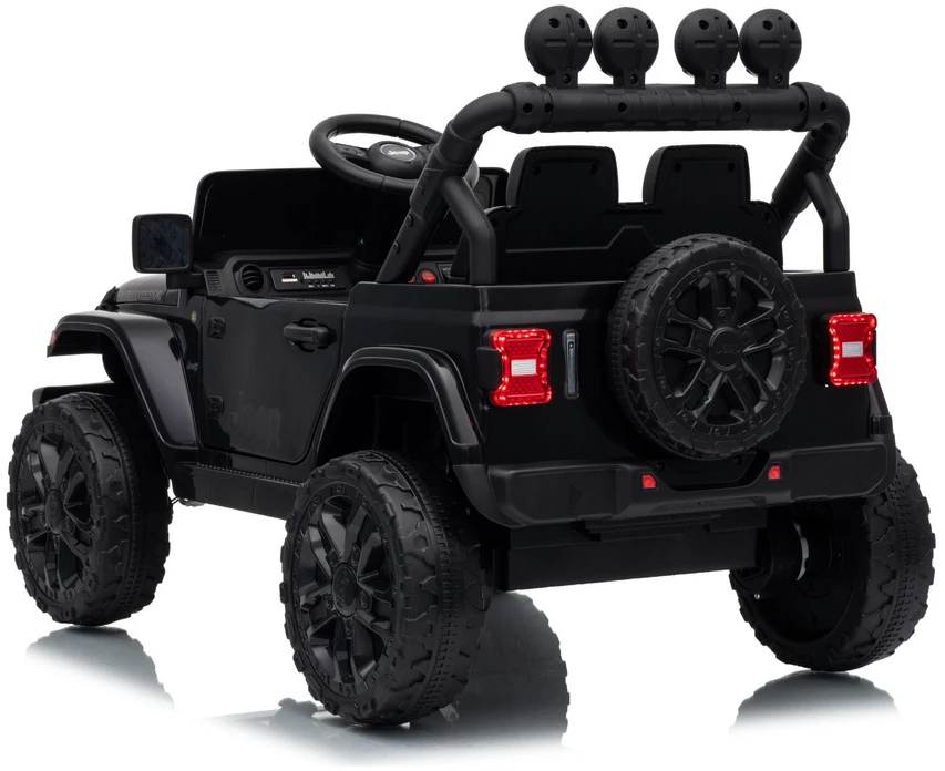 Lean Cars Elektromobilis Jeep Rubicon Juoda