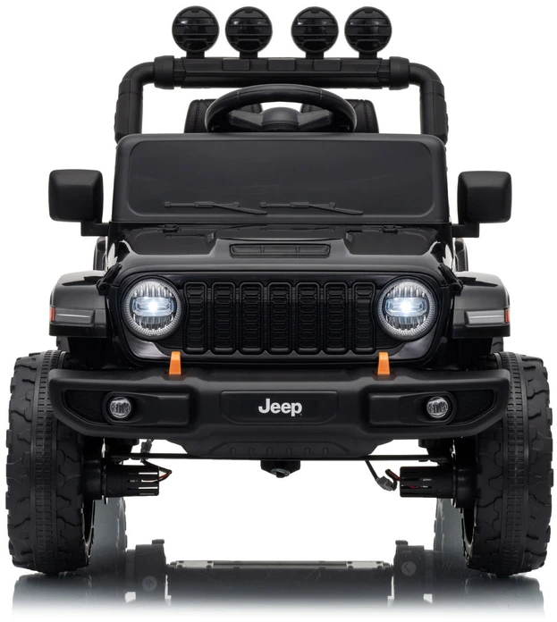 Lean Cars Elektromobilis Jeep Rubicon Juoda