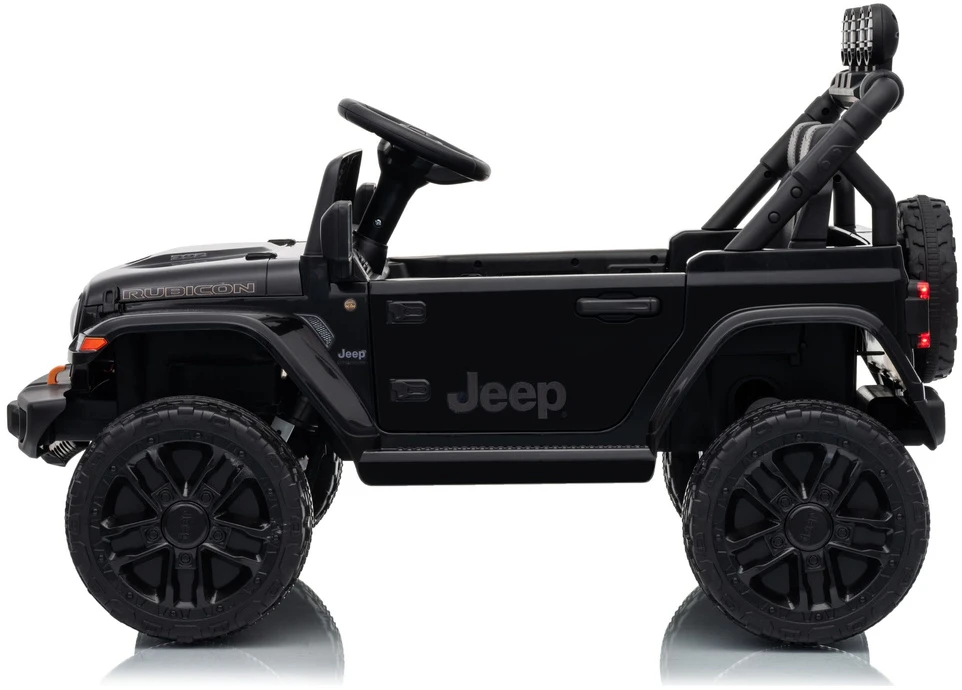 Lean Cars Elektromobilis Jeep Rubicon Juoda