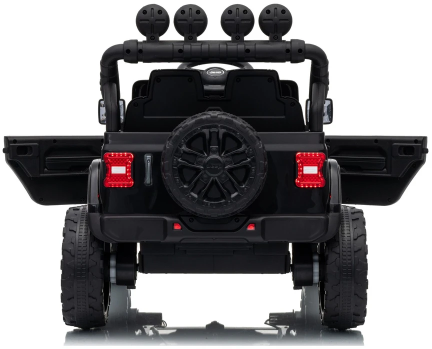 Lean Cars Elektromobilis Jeep Rubicon Juoda