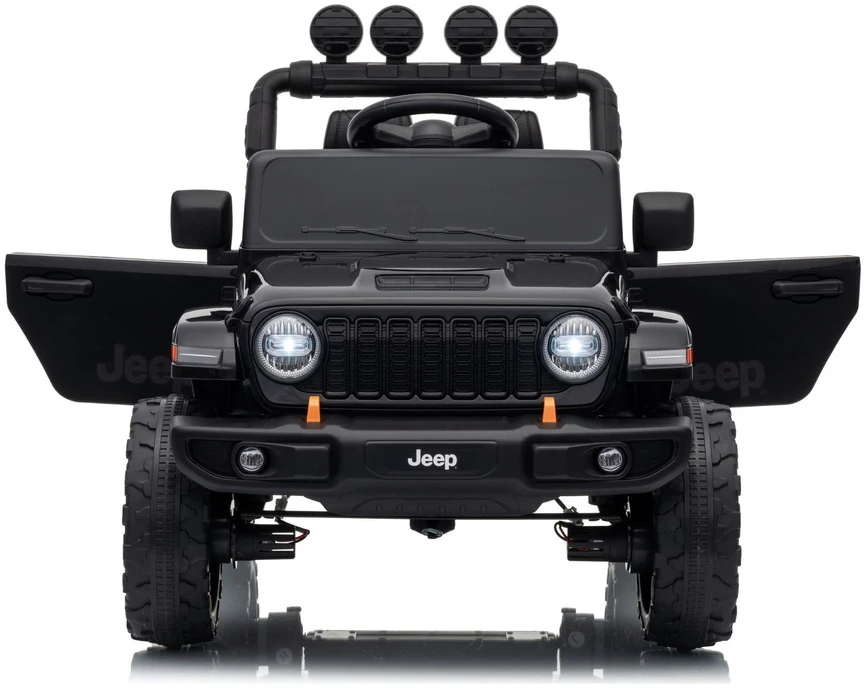 Lean Cars Elektromobilis Jeep Rubicon Juoda