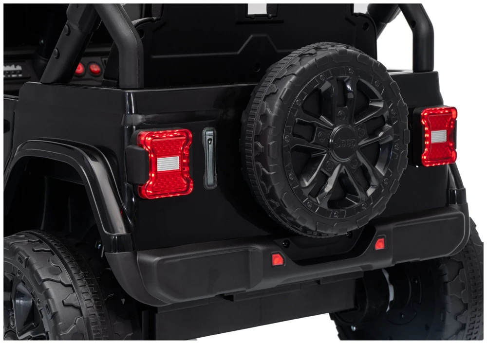 Lean Cars Elektromobilis Jeep Rubicon Juoda