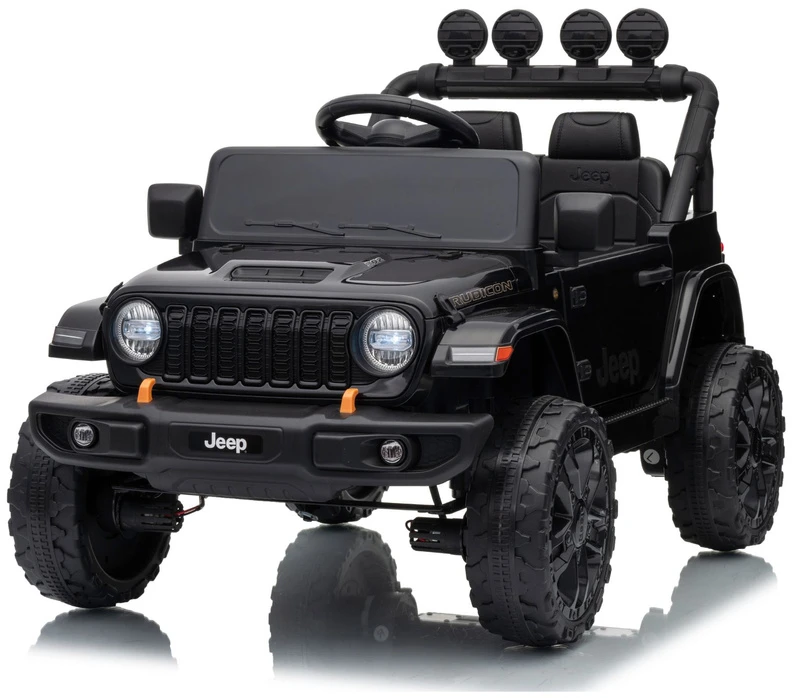 Lean Cars Elektromobilis Jeep Rubicon Juoda