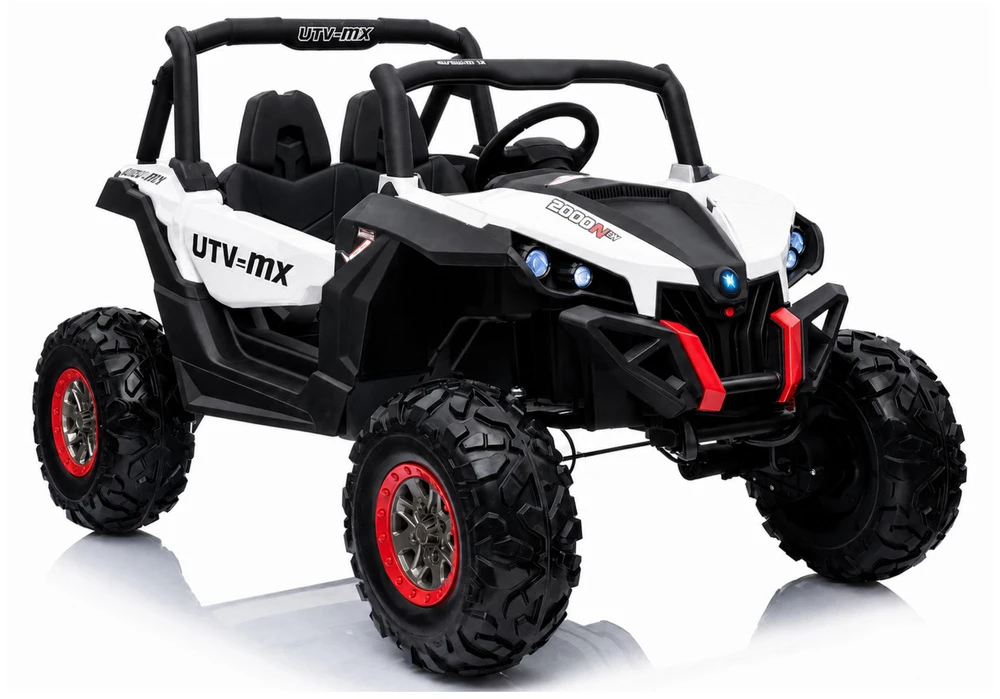 Lean Cars Elektrinis visureigis vaikams Jeep XMX, baltas