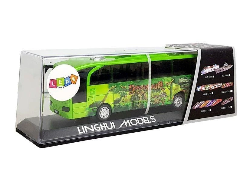 Lean Toys Ekskursinis autobusiukas su šviesomis ir garsais