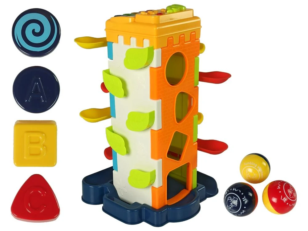 Lean Toys Edukacinis figūrėlių žaidimas 4 aukštų su melodijomis