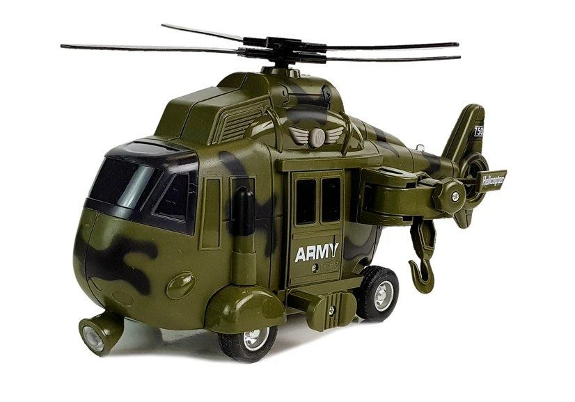 Lean Toys Karinis sraigtasparnis su garsais ir šviesomis, 1:16