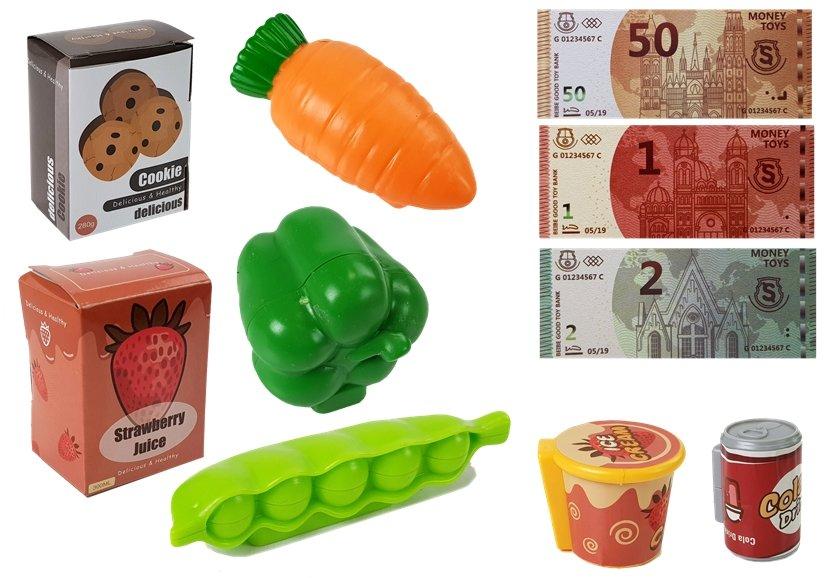 Lean Toys Žaislinis kasos aparatas su mikrofonu ir skeneriu