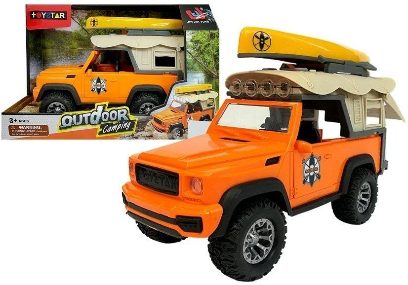 Lean Toys Stovyklavimo Žaislinis Džipas su Šviesomis ir Garsais