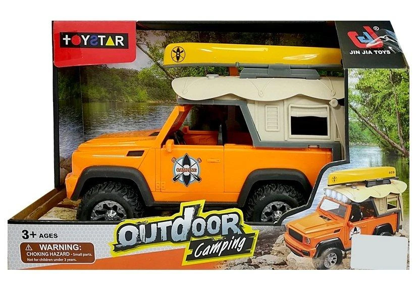 Lean Toys Stovyklavimo Žaislinis Džipas su Šviesomis ir Garsais