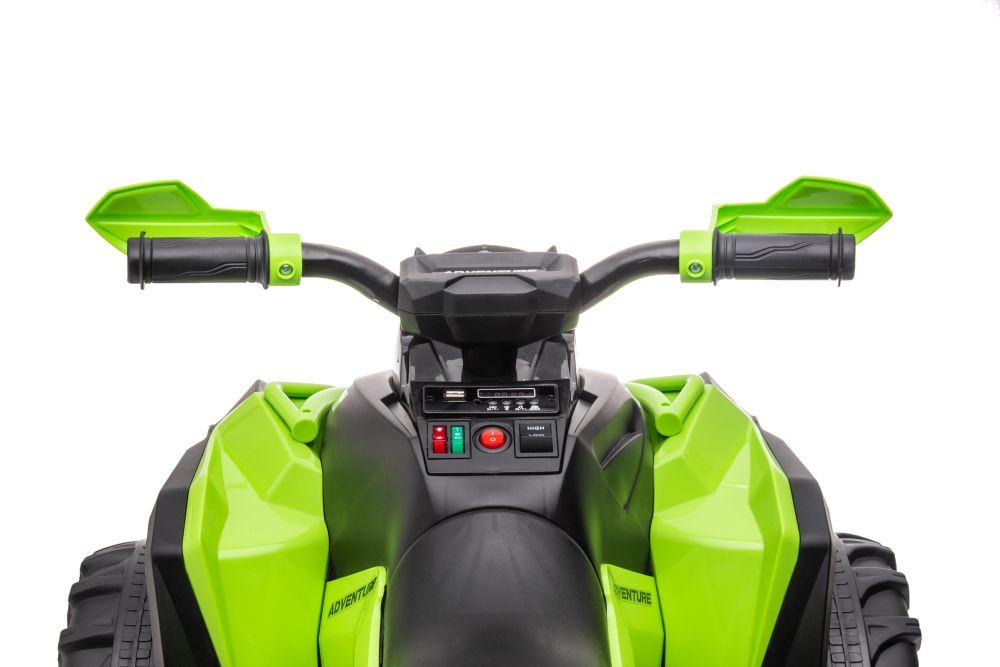 Lean Cars Akumuliatorinis keturratis vaikams „GTS1199“, žalios spalvos