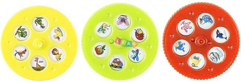Lean Toys Vaikiškas projektorius-dinozauras su 18 raštų
