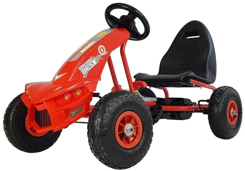 Lean Cars Pedalinis gokartas A-18, 115x63x59 cm, raudonas