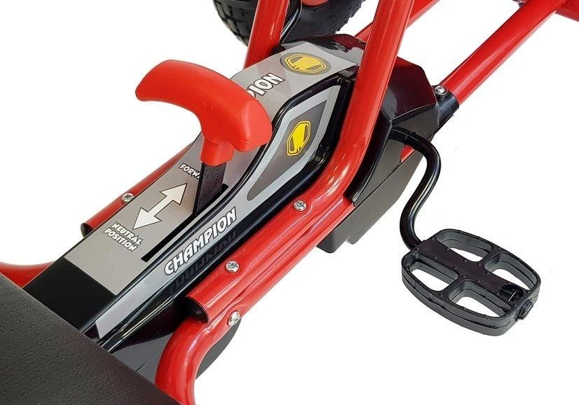 Lean Cars Pedalinis gokartas A-18, 115x63x59 cm, raudonas