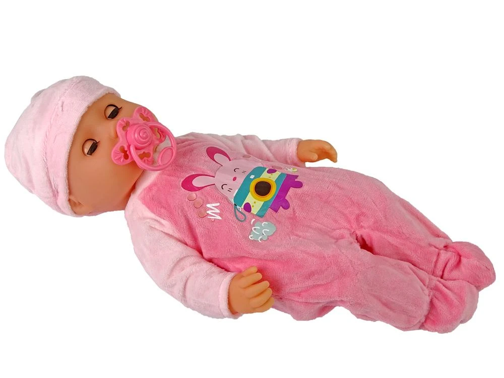 Lean Toys Interaktyvi lėlė kūdikis su priedais, 38 cm
