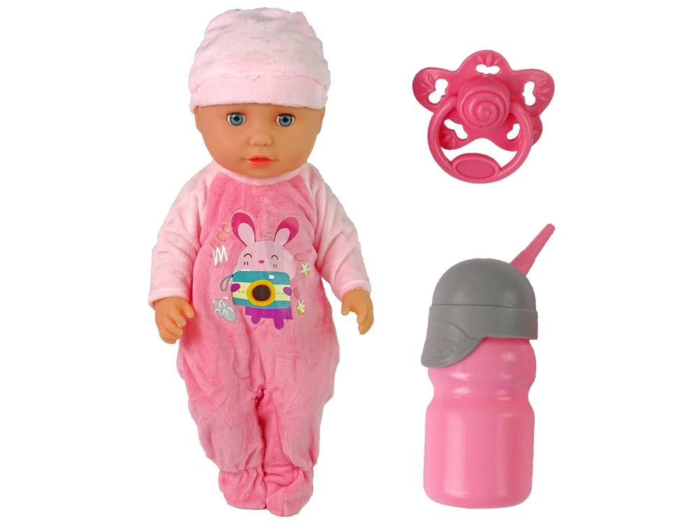 Lean Toys Interaktyvi lėlė kūdikis su priedais, 38 cm