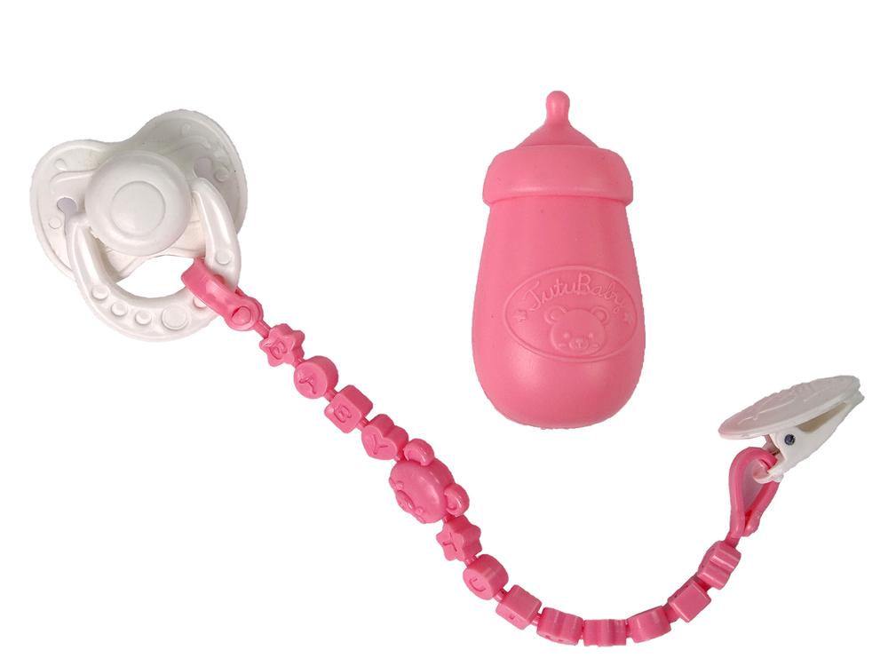 Lean Toys Lėlė kūdikis su rožine suknele